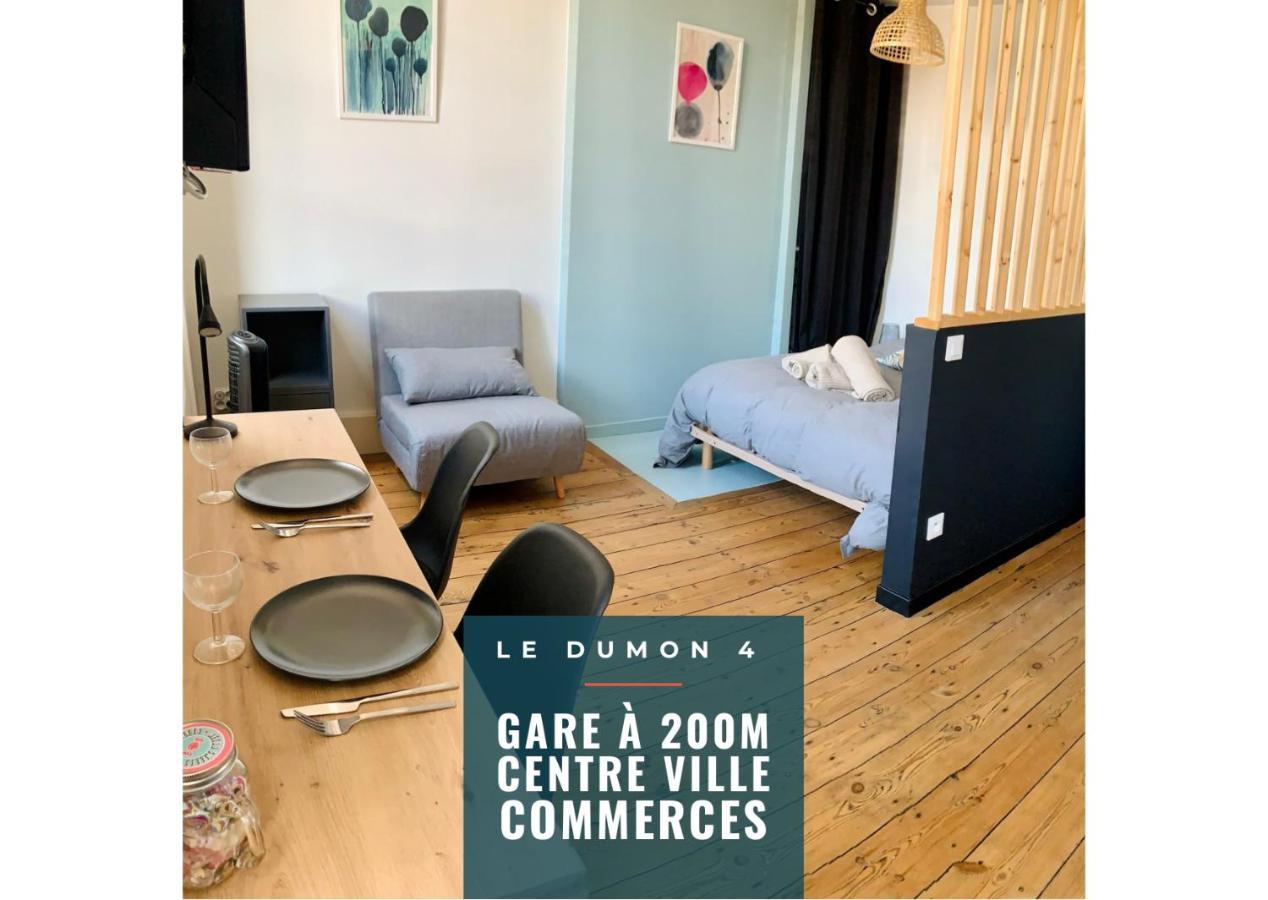 Le Dumon 4 - Studio Neuf Lumineux Calme - Wifi - Gare 200M Ажан Екстериор снимка